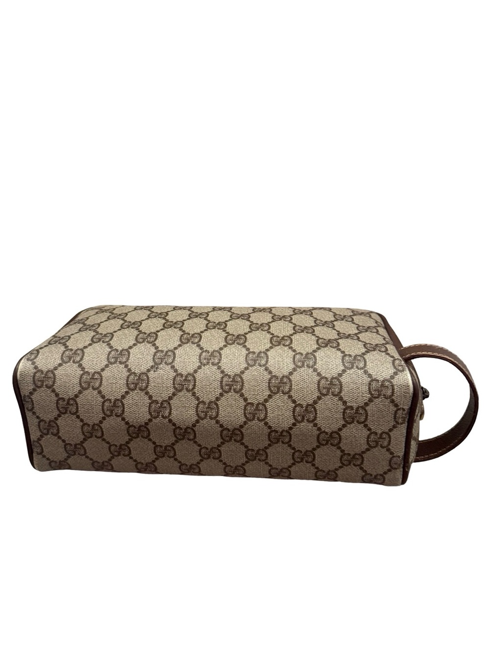Gucci Brown and Beige GG Supreme Canvas Toiletry Bag - Picture 14 of 17